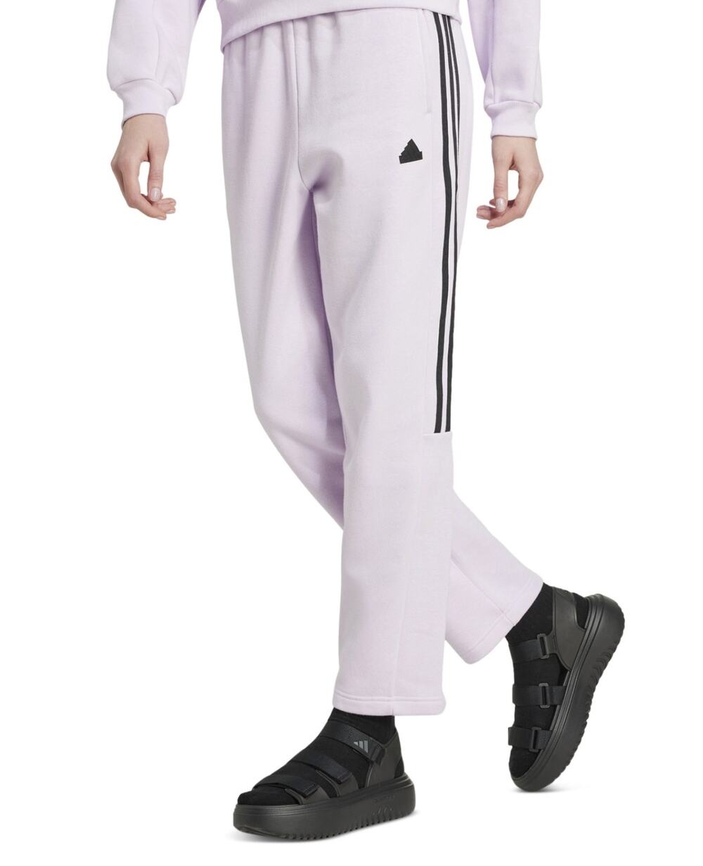 ADIDAS Womens Tiro Fleece Pants Size XL Purple Ice Lavender Pull-On NWT